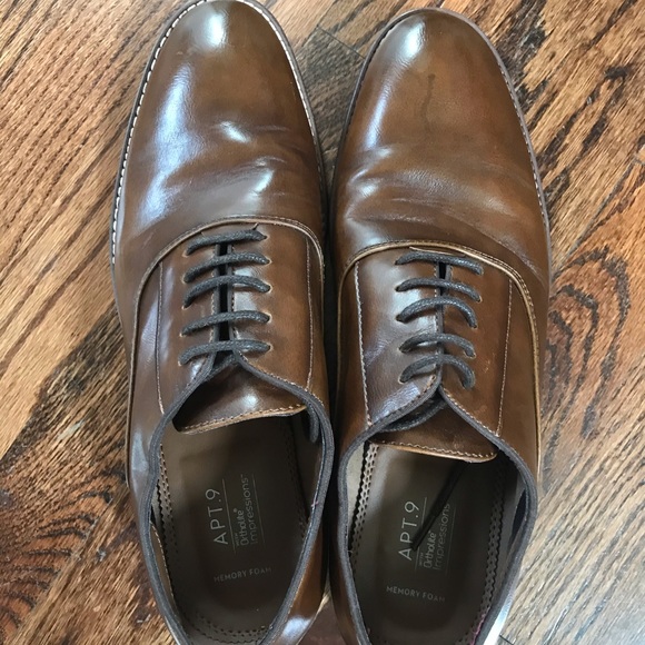 LAST DAYS Apt. 9 Garret Brown Oxford Dress Shoes - Picture 10 of 12
